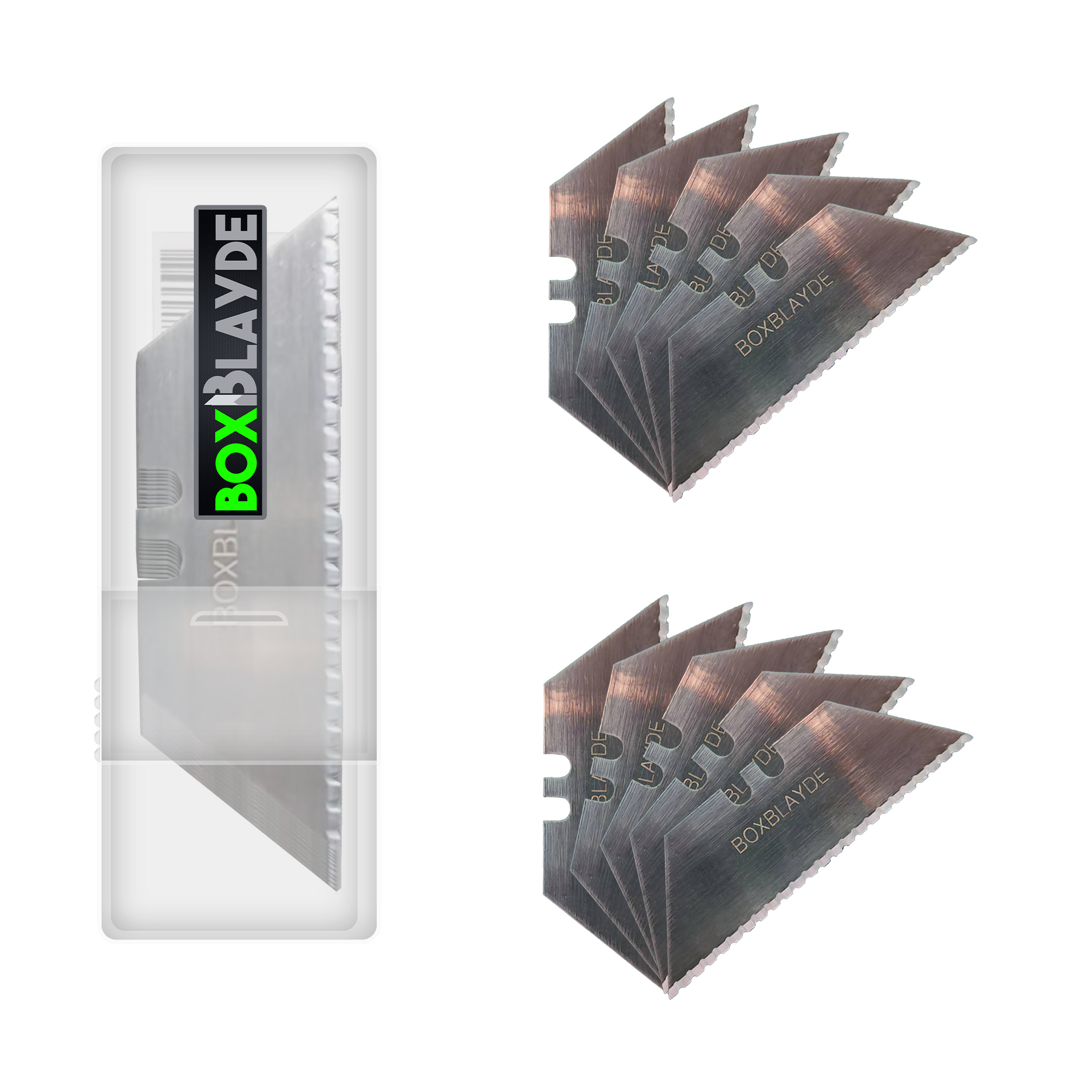 Pre-Sale) Blades 10 Pack Serrated – BoxBlayde