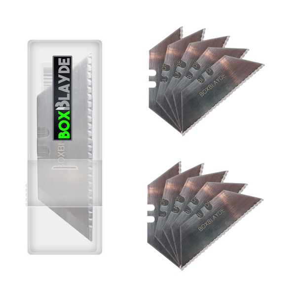 Pre-Sale) Blades 10 Pack Serrated – BoxBlayde