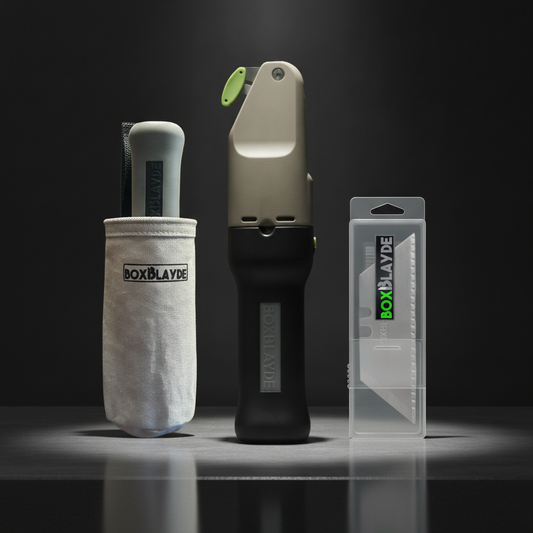 BoxBlayde Pro Bundle — cutter + holster + blades